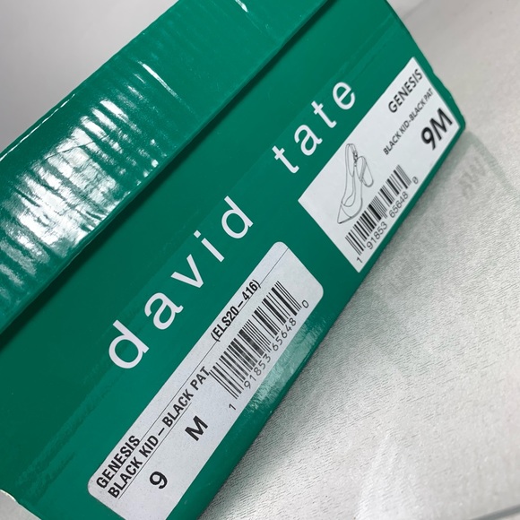 NIB David Tate Women’s Genesis Slingback Pointy Toe Heel in Black Sz 9M - Picture 3 of 11